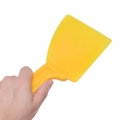 lasenersm 1 Piece Honey Uncapping Fork Plastic Honey Fork Scraper Shovel Honey Uncapping Scraper Honey Uncapping Tool Beekeeping Beekeeper Tool, Yellow
