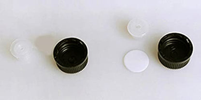 50Pack Set 3ML Amber Glass Bottle with Orifice Reducer and Cap Small Essential Oil Vials (3ML) - size: 3ML