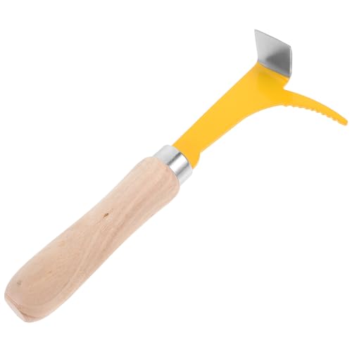 Beekeeper Beehive Cleaning Tool with Wooden Handle and Stainless Steel Scraper, Lightweight Hive Cleaning Scraper to Work Efficiency for Professional Beekeepers Random Color
