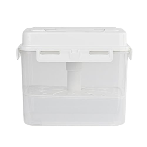 Sauerkraut Fermentation and Storage Container Stackable Foldable Kimchi Canning Pot Leakproof with Press Plate for Storing Pickled Foods, 5L Pickle Jar - size: 5L Pickle Jar