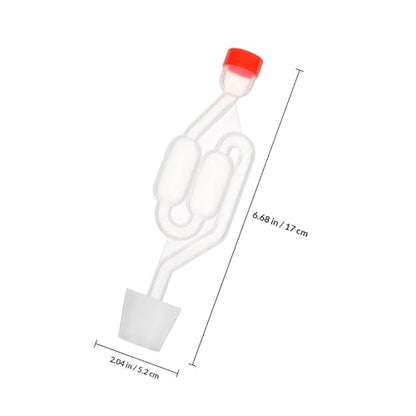 Ipetboom Wine Making Airlocks with 6# Stopper, S-shaped Airlock Set for Beer Brewing and Fermentation, Home Brewing Supplies 3pcs Pack