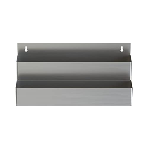 Stainless Steel Double Tier Speed Rail, Liquor Rack, Speed Rack, Bottle Holder - 22 Inch - size: 22 Inch, style: Double Tier