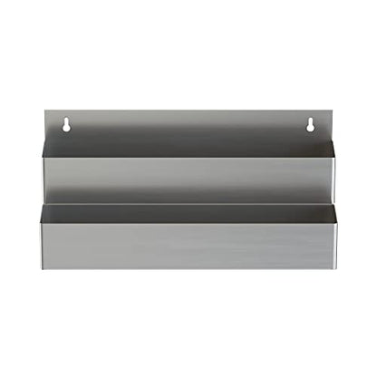 Stainless Steel Double Tier Speed Rail, Liquor Rack, Speed Rack, Bottle Holder - 22 Inch - size: 22 Inch, style: Double Tier