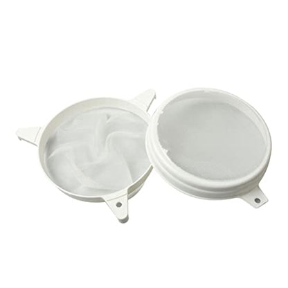 PRETYZOOM 2-in-1 Double Sieve Mesh Filter Strainer for Bee Supplies Honey Strainer Plastic Beekeeping Tool