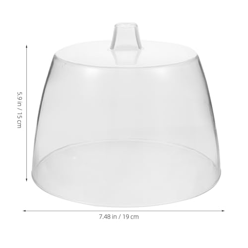 Clear Cheese Curler Cover Acrylic Cheese Grater Lid Replacement with Handle Dome Shaver Cover for Rotary Grater Food Storage Display Dessert Table Decor