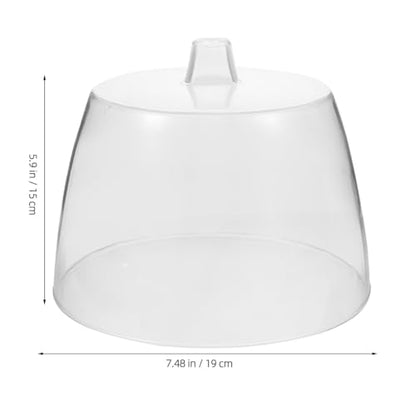 Clear Cheese Curler Cover Acrylic Cheese Grater Lid Replacement with Handle Dome Shaver Cover for Rotary Grater Food Storage Display Dessert Table Decor