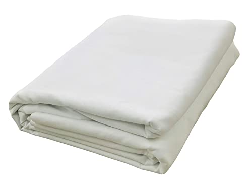 AK TRADING CO. Muslin Fabric/Textile Bleached - Draping Fabric - Bleached White 5 Yards Medium Weight - 100% Cotton (60in. Wide) - color: Bleach White, size: 5 Yards
