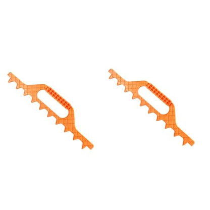 2pcs Plastic Beehive Tool 9 Frame Spacer Beekeeping Rake Yellow Beehive Rake