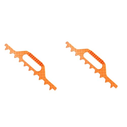 2pcs Plastic Beehive Tool 9 Frame Spacer Beekeeping Rake Yellow Beehive Rake