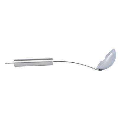 Restaurantware Stainless Steel Soup Ladle with Pour Spout - German Standard Gravy Ladle, Dishwasher Safe, Heat Resistant - Easy Pour Spout Ladle for Serving Soup, Sauce, Gravy - style: Pour Spout Ladle
