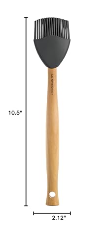 Le Creuset Silicone Craft Series Basting Brush, 10 1/2" x 2 1/8", Oyster - color: Oyster