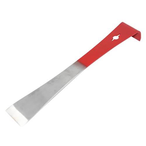 Stainless Steel Pry Bar Scraper,Stainless Steel Beekeepers Hive Tool,Hive Scraper Tools- Premium Bee Hive Hand Tool for Efficient Beekeeping and Hive Maintenance (Red) - color: Red
