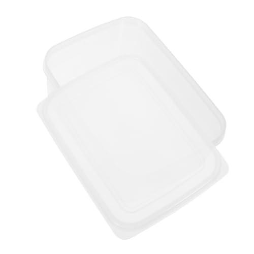 Food Box for Refrigerator Cheese Preservation Box Airtight Container for Bread Portable Reusable Space-saving Stacking Design 1pc - color: Multi