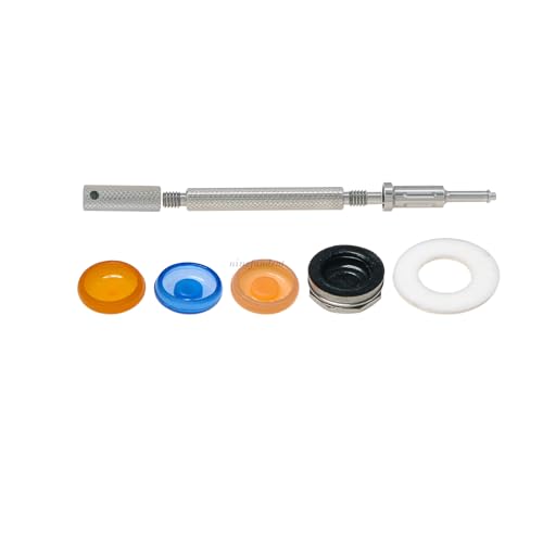 Implants Replacement locater Overdenture Male Processing Caps Inserts and Retention Cap Insertion Extraction Removal 3-IN-1Core Tool kit (Locator-Silver Tool+5Pcs/Set Caps Inserts Kit) - color: Locator-Silver Tool+5Pcs/Set Caps Inserts Kit