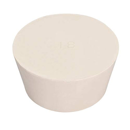uxcell White Tapered Shaped Solid Rubber Stopper for Lab Tube Stopper Size 90-100mm 1pcs - size: 82x101x50mm