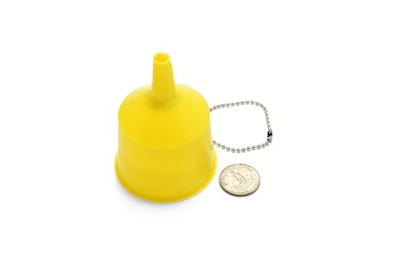 Coghlan's High-Strength Polypropylene Funnel with Brass Strainer, Ideal for Refilling Camp Stoves and Lanterns with Fuel; Mess-Free Design for Quick and Easy Pouring at Campsites and Home - size: 2 1/4"
