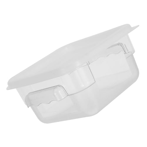 UKCOCO Square Food-grade Plastic Storage Bucket with Lid 2l, Airtight Kitchen Rice Container for Pantry Organization and Food Storage