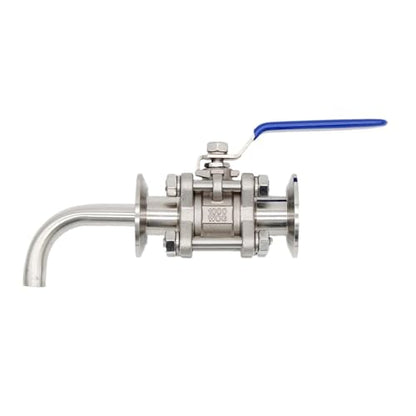Brewing Equipment 1/1.5" TC Ball Valve & Racking Arm Stainless Steel 304 50.5mm OD Homebrew Kettle/Conical Fermenter Parts Brewing Equipment