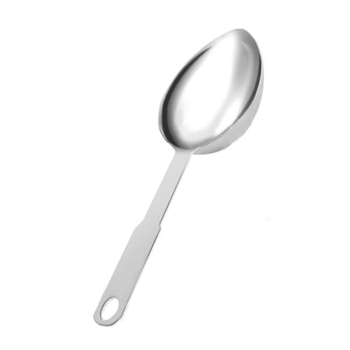 FSE SLMS100V Measuring Scoop, 1 Cup, 11" Long, Oval, 18/8 Stainless Steel