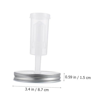 Fermenting Lids and Mason Jar Pickle Lid Set 87mm Diameter with Airlock Fermenter for Wide Mouth Jars Home Kitchen Canning Accessories Random Color