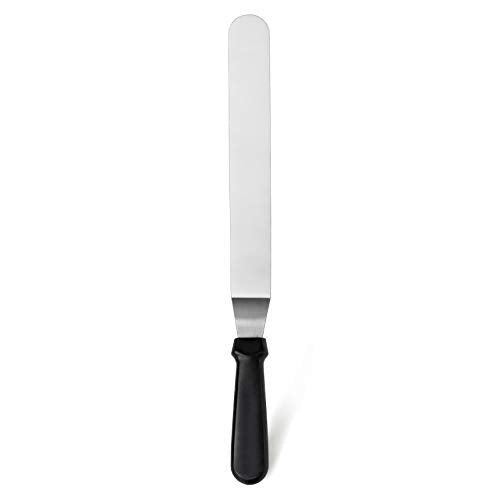 New Star Foodservice Angled Icing Spatula, 12 Inch Blade, 17 Inch Overall, Bakery-Grade Stainless Steel Offset Cake Decorating Spatula - size: 12-Inch Angled