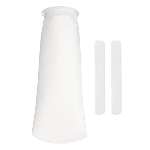 Mesh Filter Socks, Aquarium Filter Bags Reusable Felt Sock with Hook & Loop(1 Micron, 5.9" Ring, 20.5" Long) for Saltwater/Freshwater Fish Tank/Aquarium Accessories - size: 1 Micron - 20.5" Long 5.9" Ring