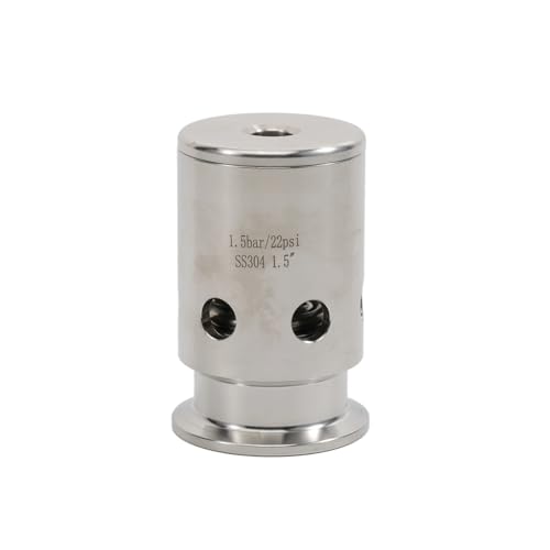 Stainless Steel 304 Pressure Relief Valve Tri Clamp 1.5" - 1.5bar/22psi Vacuum Breaker for Homebrew Conical Fermenters