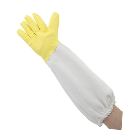 BESPORTBLE Heavy Duty Beekeeping Gloves Extended Sleeves Long Sleeve Pu Gloves for Beekeepers Outdoor Work