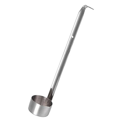 Stainless Steel Wine Dipper, Long Handle with Hook - 25ml, 50ml, 125ml, 250ml, 500ml Pouring Spoon - size: 50ML