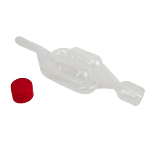 S-Shape Airlock With Food Grade Grommets Compatible With Homebrew Carboys Fermenters Wine Making