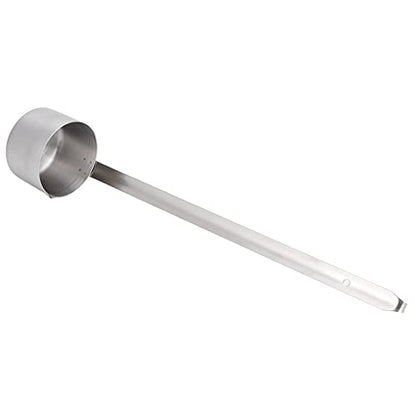 BORDSTRACT Wine Ladle, Stainless Steel Long Handle Wine Dipper Flat Bottom Oil Vinegar Sauce Ladle Wine Measuring Cup Dipper Spoon with Hook for Pouring Sauce Oil Coffee Beer(250ml)