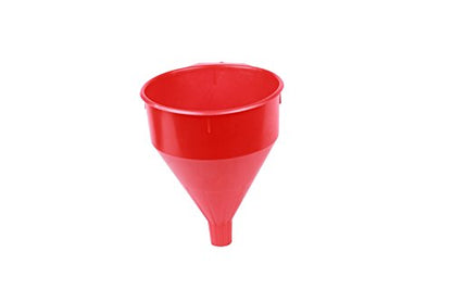 WirthCo 32006 Funnel King Red Polyethylene Funnel with Screen/Strainer, Funnel for Oil, Fuel, Gas, and Automotive, Large 6-quart Capacity - size: 6 Quart, style: With Screen