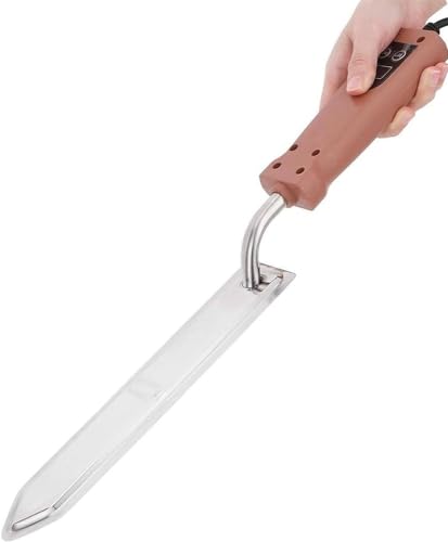 Honey Scraper Cutter Beekeeping Equipment Tools 50-180°CElectric Honey Uncapping Knife with Wood Handle Stainless Steel Blade for Beekeeper, Easy to Use