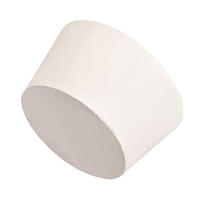 uxcell White Tapered Shaped Solid Rubber Stopper for Lab Tube Stopper Size 14 - size: 60x73x40mm