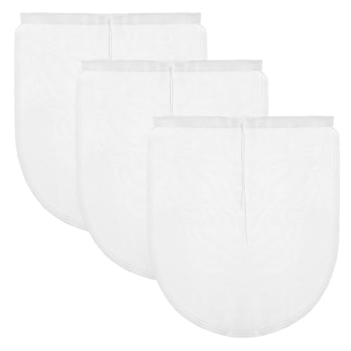 COMNICO Cheese Bags, 3 Pack 12" x 10" Nylon Reusable Fine Mesh Cheesecloth Strainer Nut Tea Beer Juice Filter Cloth for Cold Brew Coffee Yogurt Almond Soy Oat Milk