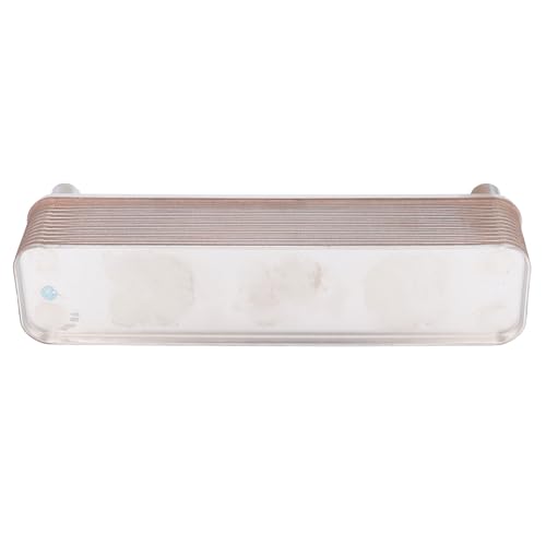 Plate Heat Exchanger Stainless Steel Brazed 12.4x3x2.5in 4.5MPa Wort Chiller Cooling Coil - Efficient Beer Wort Cooling, Durable Copper Brazed for Homebrew and Laboratory Use