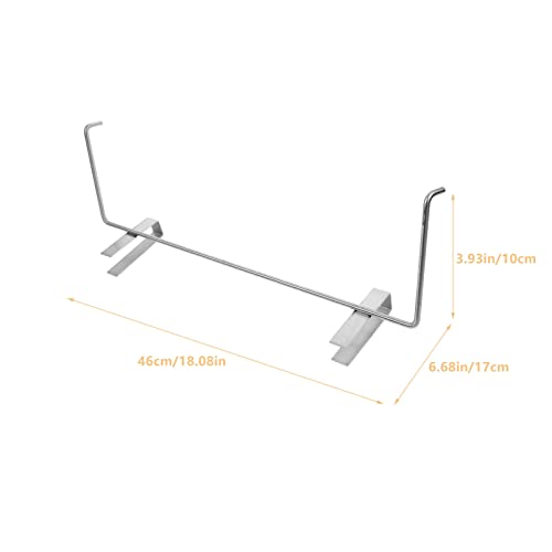 YARNOW Beehive Frame Holder, Stainless Steel, Durable Beekeeping Frame Lifter, Support Bracket for Beekeepers, 18.1 x 6.7 x 3.9 Inch, Silver