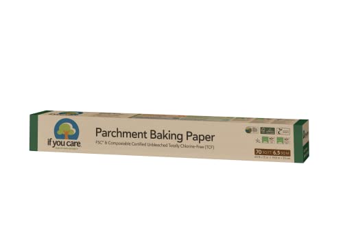 If You Care Parchment Baking Paper, Roll, 70 Sq Ft, Unbleached | Chlorine Free | Greaseproof | Silicone Coated | Pack of 2 - size: 1 Box (70 Sq Ft Total) (Pack of 2)