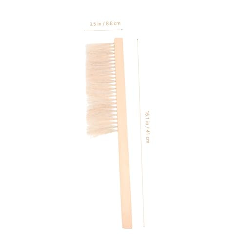Sosoport Bee Hive Brush Tool Beekeeping Supply Soft Bristles j Hook for Beehive Frame