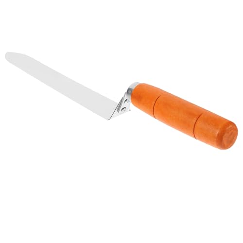VICASKY Beekeeping Tool with Double Flat Cut and Wooden Handle Easy to Operate Honey Cutter for Beekeeping Supplies Manual Honey Harvesting Scraper for Home Apiary Use Random Color