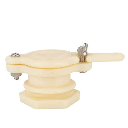 Stainless Steel Honey Gate Valve, Durable and Threaded, for Honey Extractor and Honey Processing Machines, 4.6x2.1x2.2 Inches