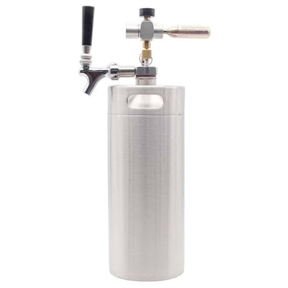 Home Brew Equipment Kegging Tools Mini Keg Beer Spear 2/3.6/4L Kegs Include 30cm Silicone Hose, NO Faucet No CO2 Regulator (with Faucet)