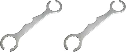 2 Pack Faucet Wrench Stainless Steel Multifunctional Draft Beer Faucet Spanner for Tap Tower Coupler Tools - size: 18CM (Pack of 2)