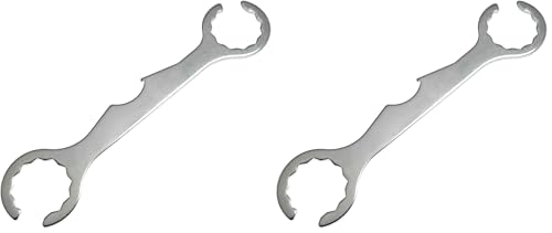 2 Pack Faucet Wrench Stainless Steel Multifunctional Draft Beer Faucet Spanner for Tap Tower Coupler Tools - size: 18CM (Pack of 2)