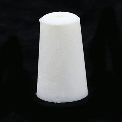 5 Pieces Test Tube Stopper Plugs Silicone Tapered Plugs Rubber Bung Stoppers Bung Leakproof Silicone Flexible Structure Suitable for, White, 22mm