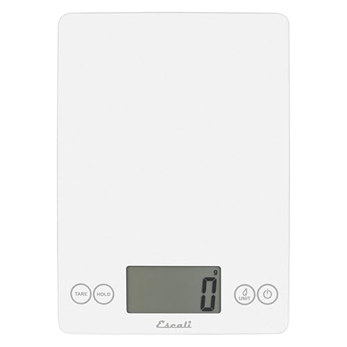 Escali Arti Digital Food Scale, Multi-Functional Kitchen Appliance, Precise Weight Measuring and Portion Control, Baking and Cooking Made Simple, Tempered Glass, Frost White - color: Frost White