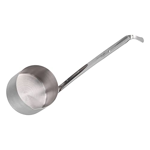 Buachois Wine Ladle, Stainless Steel Spoon with Hanging Hole and Pouring Spout Design for Kitchen Wine Beer Oil Vinegar Measuring (304 wine extract 500ML) - size: 304 wine extract 500ML