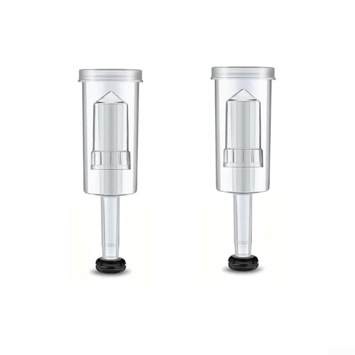 2 Pcs Air Lock with Grommet for Home Brew Beer and Wine Fermentation, PP Plastic with Silicone Seal, 1/2 Inch Fit, Clear & Design for Oxygen-Free Brewing