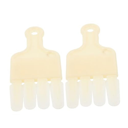 Homoyoyo 2pcs Beekeeping Jelly Scraper Pen Honey Manual Extraction Tool with 4-Row Blade for Beehive Frame Cleaning and Apiculture Supplies