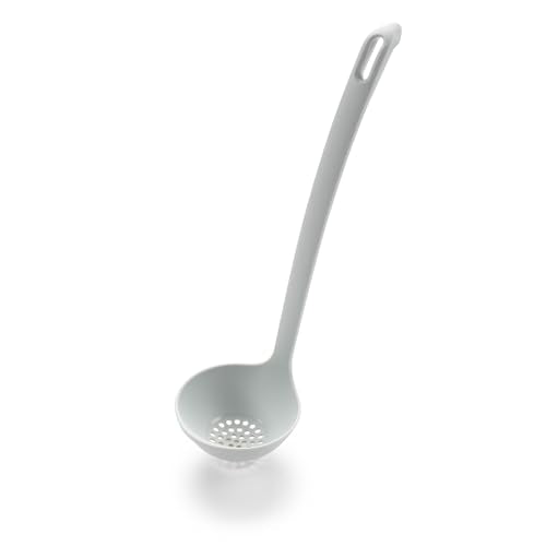 HIC Kitchen 2-in-1 Straining Ladle, Super Strong and Heat Safe - style: Straining Ladle